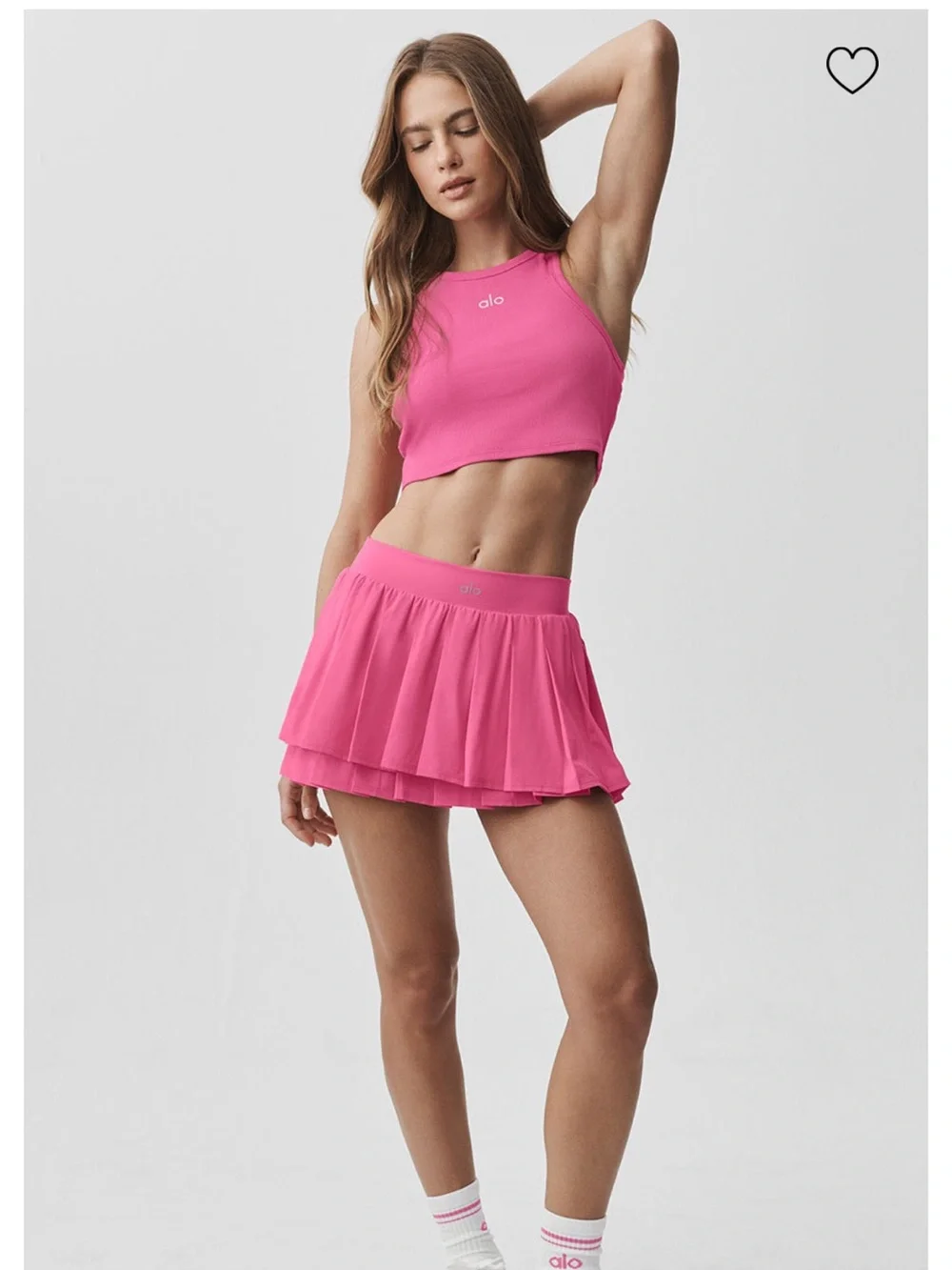 Alo double or nothing tennis skirt.  Never worn.  Xxs   Tags removed